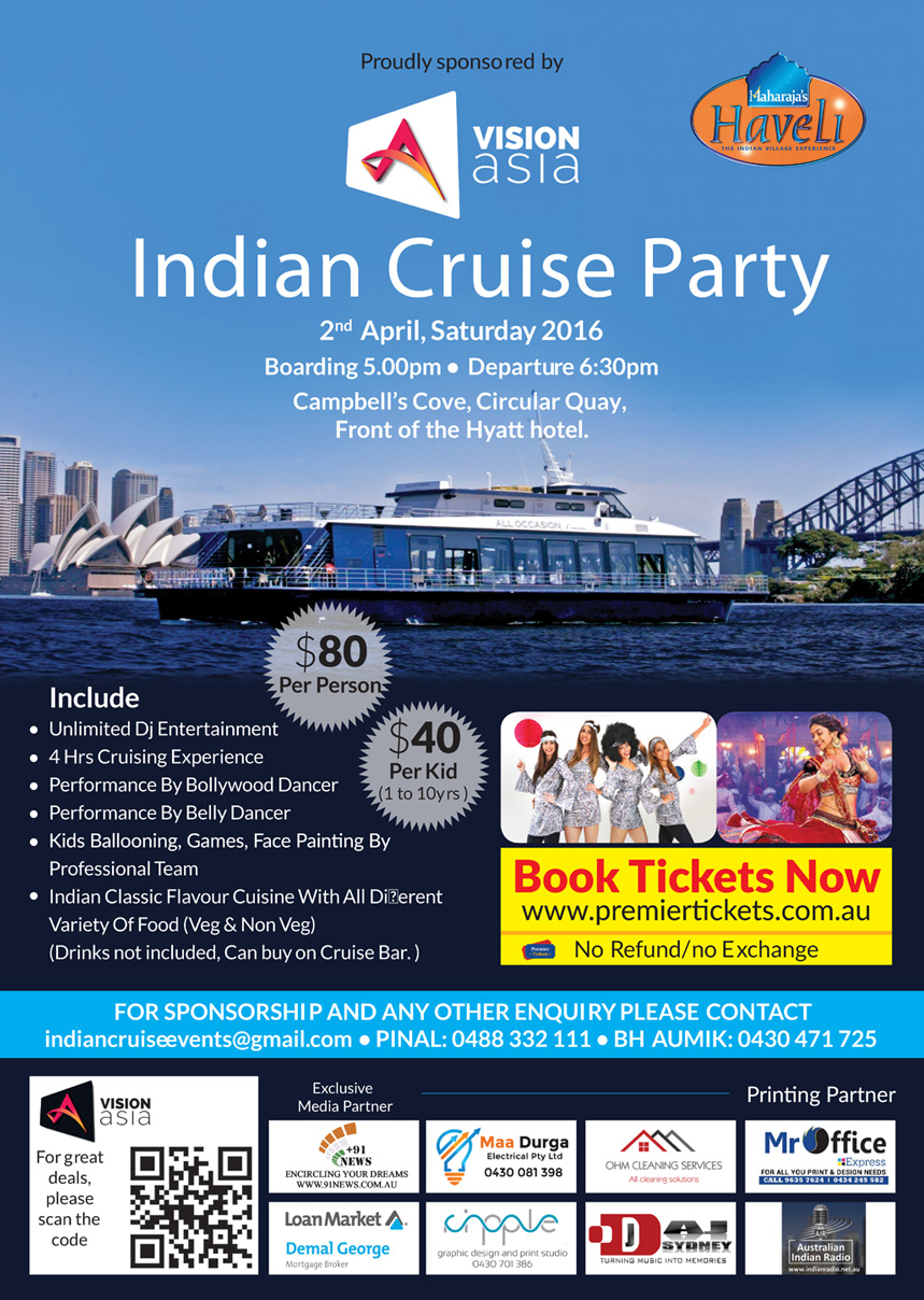 INDIAN CRUISE PARTY 2016 - Sydney