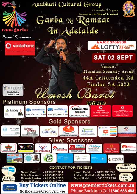 Garba Ni Ramzat In Adelaide With Umesh Barot