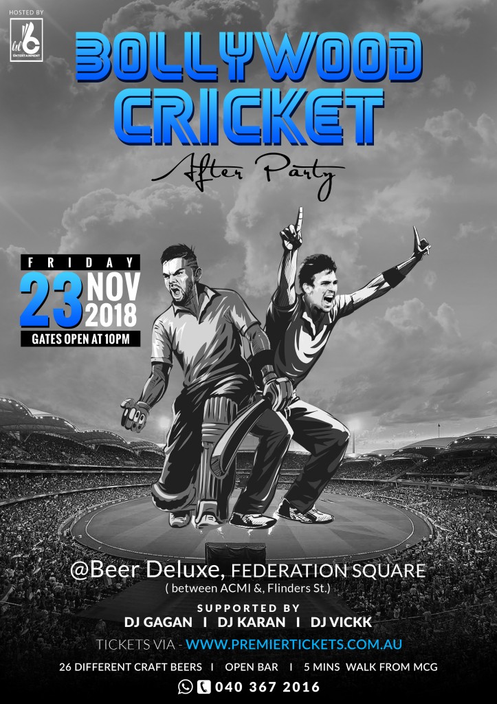 Bollywood Cricket After Party; Ind vs Aus T20