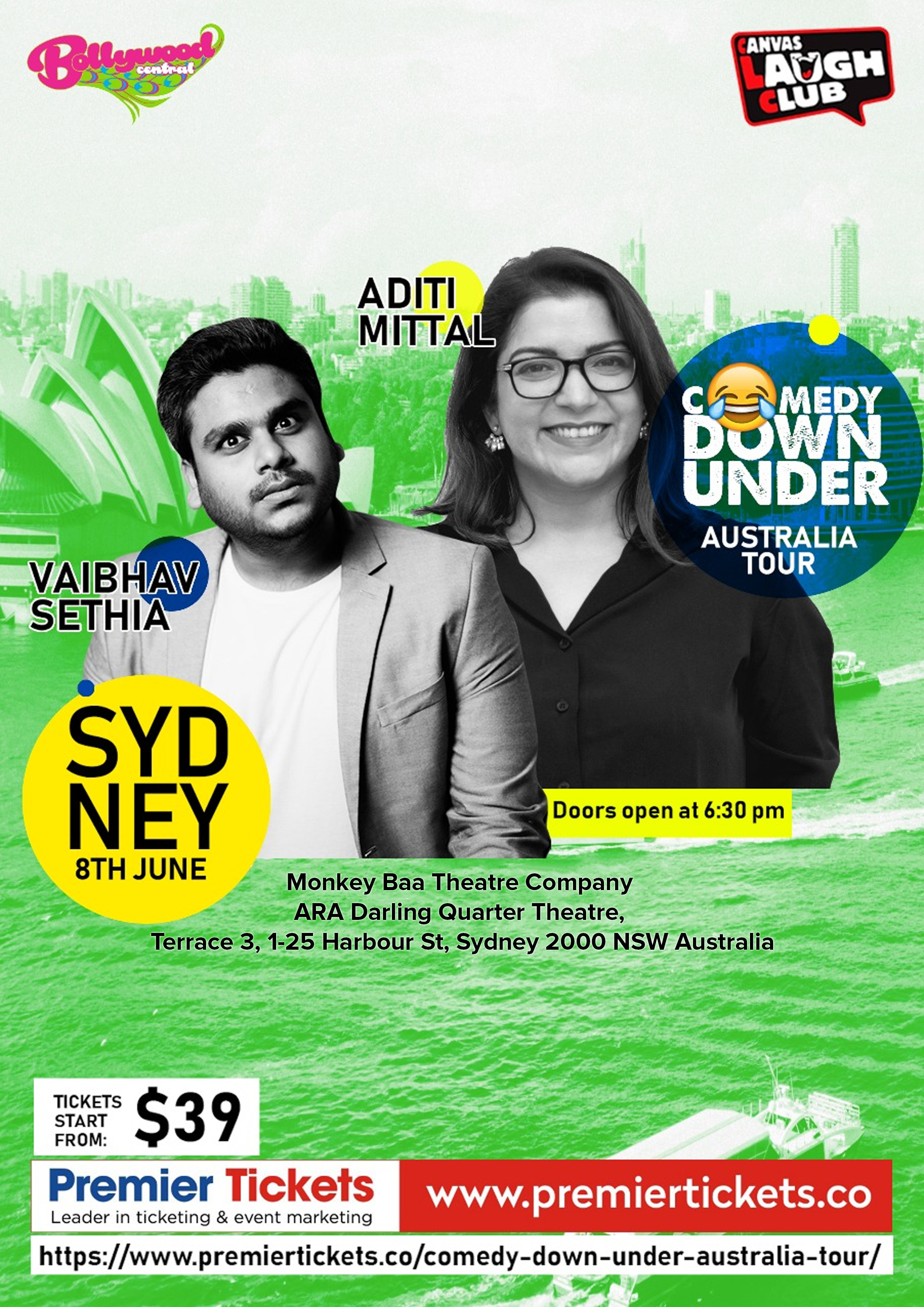 Comedy Down Under - Monkey Baa Theatre, Sydney (8th June)