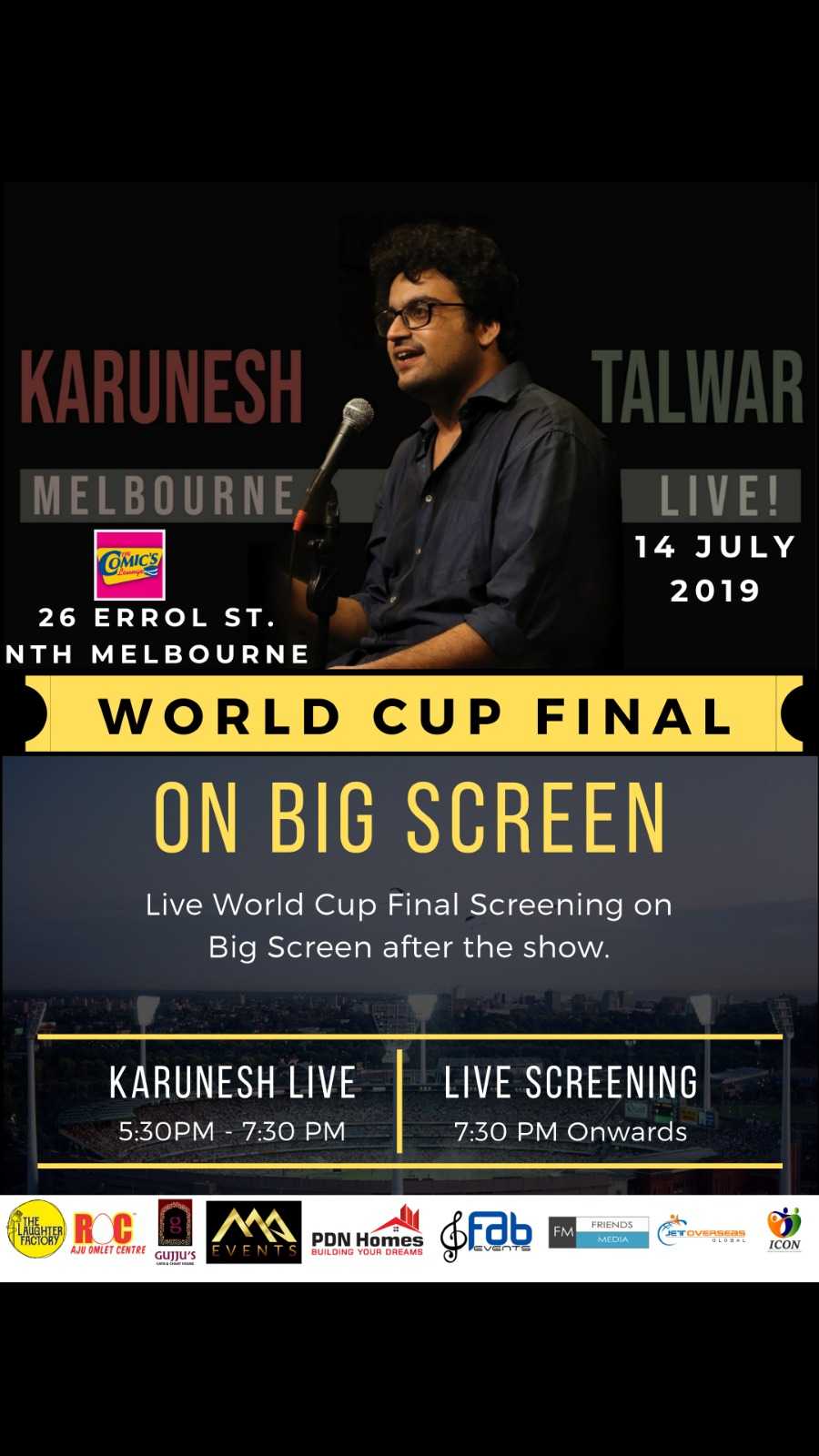 Standup Comedy by Karunesh Talwar - Melbourne Standup Comedy by Karunesh Talwar - Melbourne